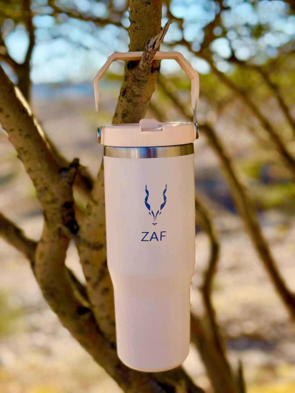 ZAF Tumbler Flip Straw Water Bottle With Straw 0.88L